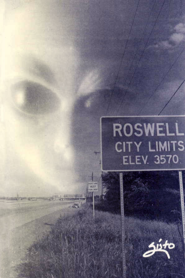 Bildzusammensetzung Roswell und Aliens