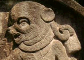 Vergr�sserter Bildausschnitt Maya-Ballspieler