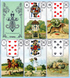 Lenormand Wahrsagekarten Blaue Eule - Lenormandkarten